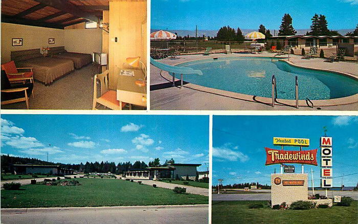 Tradewinds Motel - Old Postcard Photo (newer photo)